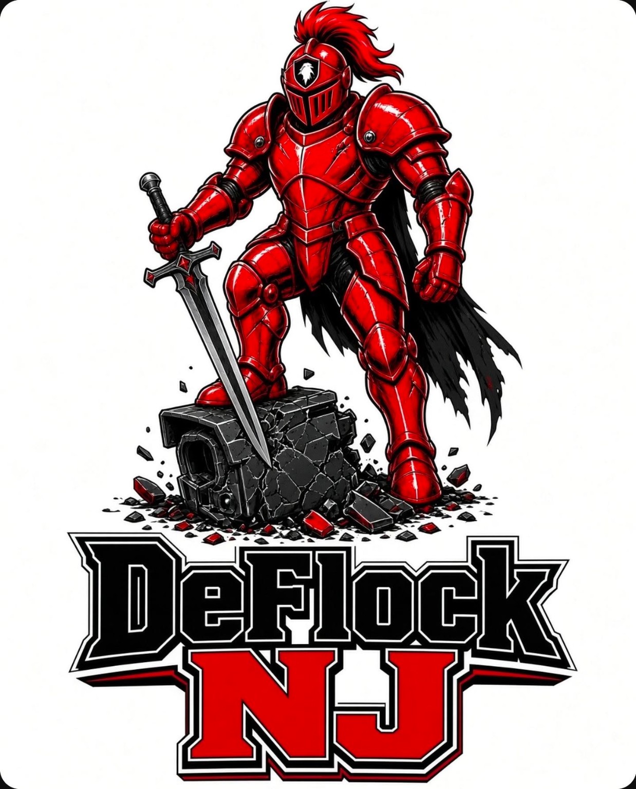 DeFlock NJ red knight logo